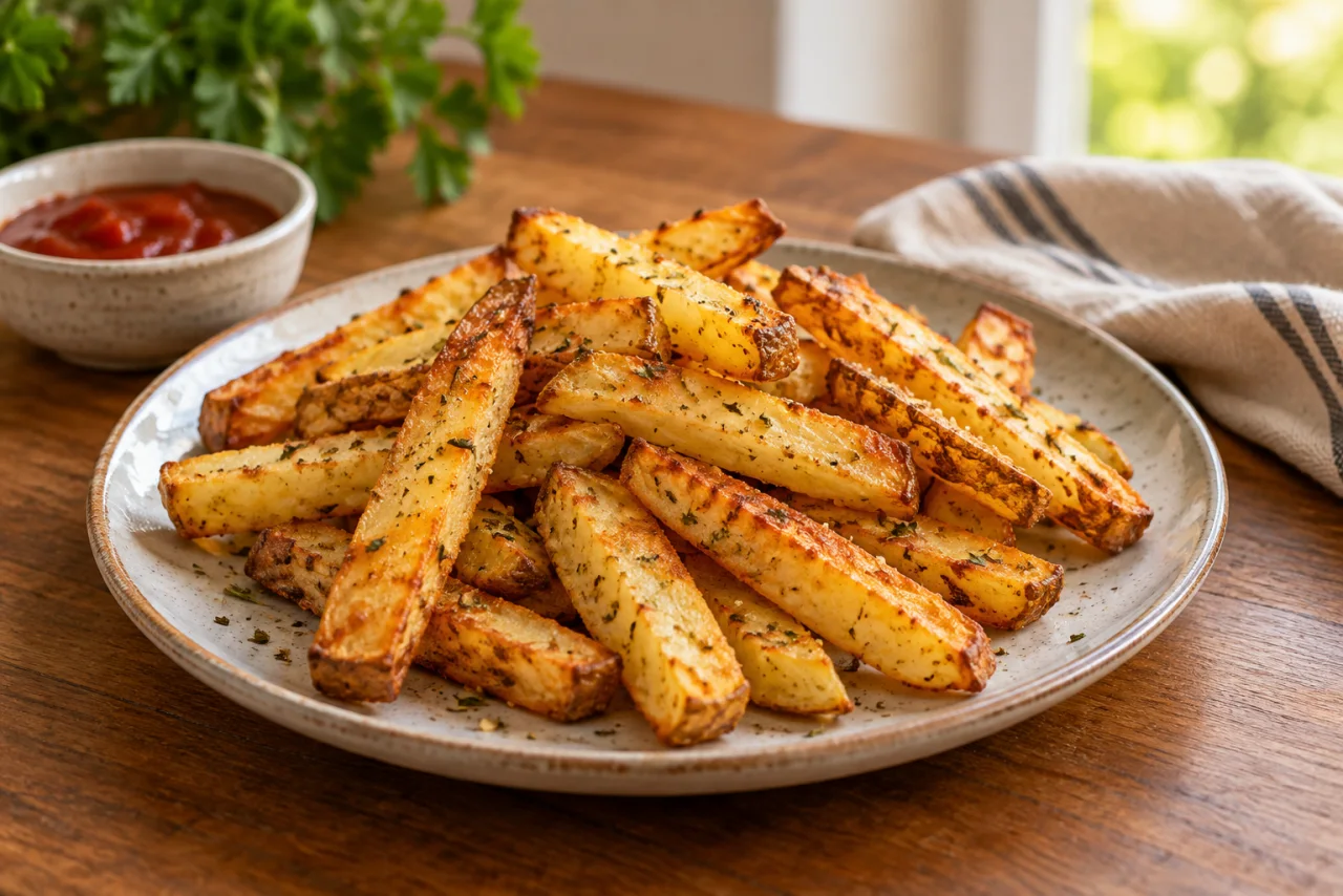 Batata frita caseira, referência visual apresentada no guia