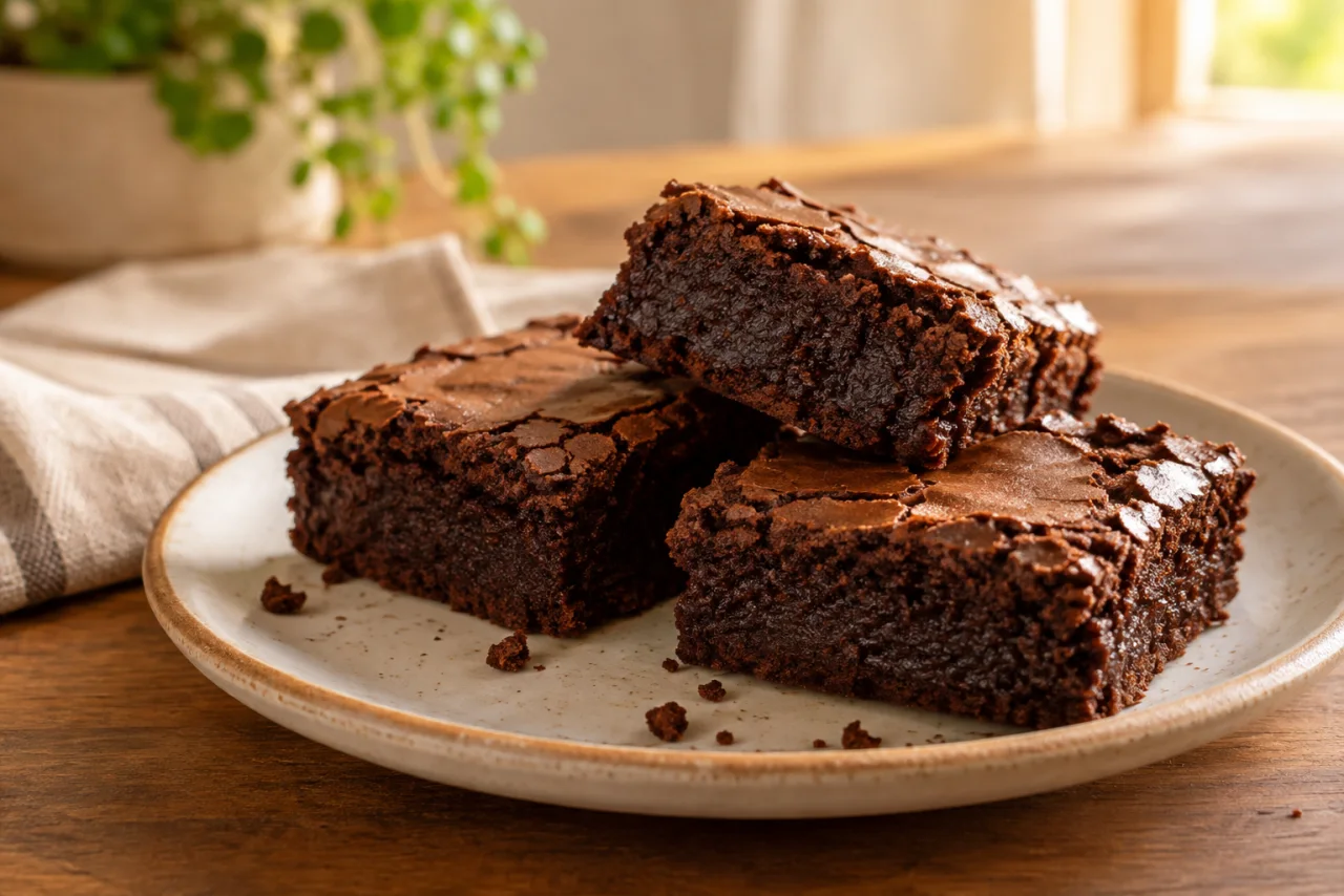 Brownie de forma, referência visual apresentada no guia
